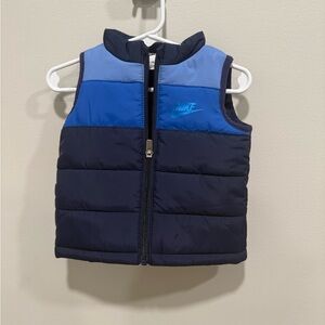 Nike Kids Two-Tone Blue Puffer Vest